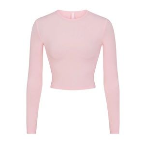 Skims New vintage Cropped Long Sleeve T-Shirt CHERRY BLOSSOM